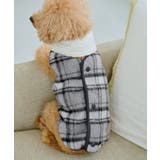 グレー(07) | 【DOG】チェック柄シャギーベスト | ROPE' PICNIC