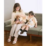 【DOG】袖プリ-ツニットプルオーバー/リンクコーデ | ROPE' PICNIC | 詳細画像8