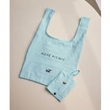 サックス(48) | 折りたたみトートエコバッグ/収納袋・カラビナ付き | ROPE' PICNIC