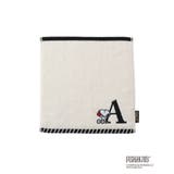 ホワイト(10) | 【PEANUTS】スヌーピーふわふわイニシャルミニタオル | ROPE' PICNIC