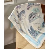 サックス(48) | シティーパターンスカーフ 90cm | ROPE' PICNIC