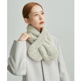 ライトグレー(08) | リサイクルスエードタッチ×フェイクファーパールティペット | ROPE' PICNIC