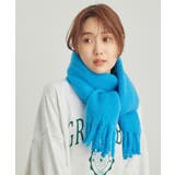 ターコイズ(49) | バルキーフリンジリブマフラー | ROPE' PICNIC