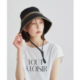 遮光・ウォッシャブル/麻調ワイドブリムダウンハット | ROPE' PICNIC | 詳細画像1