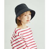 ブラック(01) | ロゴ刺繍バケットハット/撥水加工 | ROPE' PICNIC