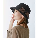 ブラック(01) | 【UVカット・ウォッシャブル】折り畳みリボンハット | ROPE' PICNIC