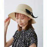 ベージュ(27) | 【UVカット・ウォッシャブル】折り畳みリボンハット | ROPE' PICNIC