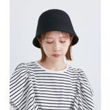 ブラック(01) | 変わり編みサーモベルハット | ROPE' PICNIC