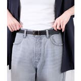 ブラック(01) | 22mmスリムスクエアバックルベルト | ROPE' PICNIC