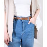 ブラウン(22) | 22mmスリムスクエアバックルベルト | ROPE' PICNIC