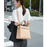 【WEB限定】 ベルトデザインスクエアトートバッグ/通勤対応 | ROPE' PICNIC | 詳細画像5 
