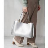 シルバー(93) | 【軽量】レクタンメタル3層A4トートバッグ | ROPE' PICNIC
