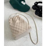 キナリ(16) | スクエアエンボスドロストリングショルダーバッグ | ROPE' PICNIC