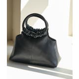 ブラック(01) | ギャザーハンドルミニショルダーバッグ | ROPE' PICNIC