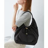 ブラック(01) | 【撥水加工】ドロストリングギャザートートバッグ | ROPE' PICNIC