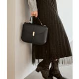 ブラック(01) | センターベルトワイドトップハンドル＆ショルダーバッグ | ROPE' PICNIC