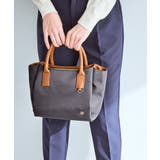 チャコール(06) | 異素材コンビミドルトートバッグ/軽量・2WAY | ROPE' PICNIC