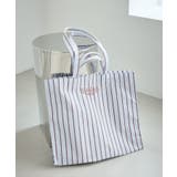 ブルー系(45) | ストライプビッグトートバッグ/2WAY・A4対応 | ROPE' PICNIC