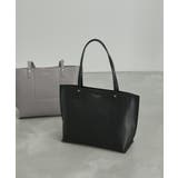 ブラック(01) | 軽量平カシメフロントポケット3層A4トートバッグ | ROPE' PICNIC