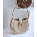 ベージュ系(28) | ムートンライクラウンドワンショルダーバッグ | ROPE' PICNIC