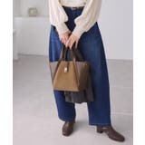 me fit BAG ホースヘア調コンビスクエアフォルムバッグ/2WAY | ROPE' PICNIC | 詳細画像8 