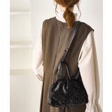 2WAYハンドル シャイニーベロアパースバッグ | ROPE' PICNIC | 詳細画像2