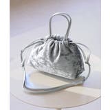 シルバー(93) | 2WAYハンドル シャイニーベロアパースバッグ | ROPE' PICNIC