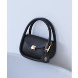 ブラック(01) | ハートチャーム付きミニレトルショルダーバッグ | ROPE' PICNIC