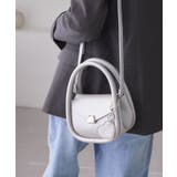 シルバー(93) | ハートチャーム付きミニレトルショルダーバッグ | ROPE' PICNIC