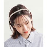 ベージュ系(28) | サテンギャザーカチューシャ | ROPE' PICNIC