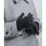 3WAY/ケーブル編み×リブ編みニットグローブ | ROPE' PICNIC | 詳細画像1 