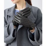 ブラック(01) | シンセティックレザーキルティンググローブ | ROPE' PICNIC