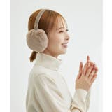 ベージュ(27) | ストラップ付きファーイヤーマフ | ROPE' PICNIC
