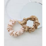 ベージュ系(28) | スタッズサテンミニシュシュセット | ROPE' PICNIC