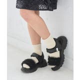 ブラック(01) | 【KIDS/キッズ】チュールサンダル | ROPE' PICNIC【KIDS】