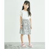 【KIDS】花柄パイピングギャザースカート/リンクコーデ | ROPE' PICNIC【KIDS】 | 詳細画像4 
