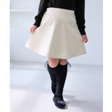 キナリ(16) | 【KIDS/キッズ】合皮フレアスカート | ROPE' PICNIC【KIDS】