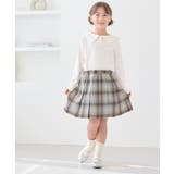 【KIDS キッズ】インパンツ付きオンブレチェックプリーツスカート リンクコーデ | ROPE' PICNIC【KIDS】 | 詳細画像2 