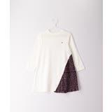 オフホワイト(15) | 【KIDS】小花柄プリーツドッキングワンピース | ROPE' PICNIC【KIDS】