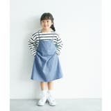 【KIDS】バックリボンデニムジャンパースカート | ROPE' PICNIC【KIDS】 | 詳細画像2 