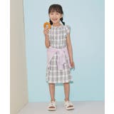 ホワイト系(11) | 【KIDS】チェック柄フリルワンピース | ROPE' PICNIC【KIDS】