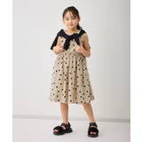 ベージュ(27) | 【KIDS/キッズ】綿ワッシャードット柄ワンピース | ROPE' PICNIC【KIDS】