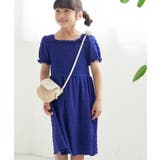 【KIDS】リンクコーデ/シャーリングカットジャガードワンピース | ROPE' PICNIC【KIDS】 | 詳細画像1