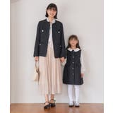 【KIDS キッズ】パールボタンツイードジャンパースカート セレモニー対応 | ROPE' PICNIC【KIDS】 | 詳細画像12 