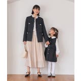 【KIDS キッズ】パールボタンツイードジャンパースカート セレモニー対応 | ROPE' PICNIC【KIDS】 | 詳細画像13 