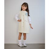 【KIDS キッズ】パールボタンツイードジャンパースカート セレモニー対応 | ROPE' PICNIC【KIDS】 | 詳細画像4 