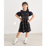 【KIDS/キッズ】肩あきチェック柄ワンピース/リンクコーデ | ROPE' PICNIC【KIDS】 | 詳細画像3