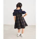 【KIDS/キッズ】肩あきチェック柄ワンピース/リンクコーデ | ROPE' PICNIC【KIDS】 | 詳細画像4