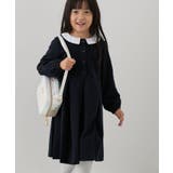 ネイビー(40) | 【KIDS】襟取り外しピンタックワンピース/セレモニー | ROPE' PICNIC【KIDS】
