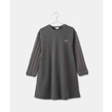チャコール(06) | 【KIDS/キッズ】裏起毛袖ケーブルワンピース | ROPE' PICNIC【KIDS】